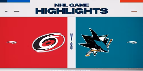 Carolina Hurricanes vs. San Jose Sharks