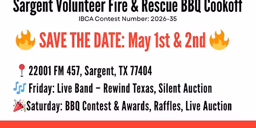 Sargent VFD BBQ Cook Off and Fundraiser
