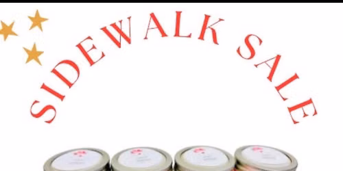 Sidewalk candle sale @ buds and blossoms too flower shop