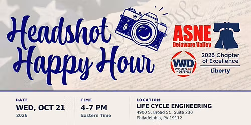 ASNE Delaware Valley & WID Liberty Chapter presents Headshot Happy Hour