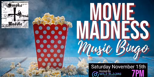 \ud83c\udfacMovie Madness Music Bingo\ud83c\udfac
