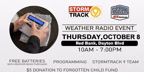 Storm Track 9's Weather Radio Event at Red Bank Elder's Ace Hardware