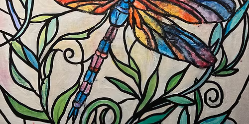 Mock Stained Glass Dragonfly Workshop