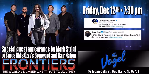 Frontiers: LIVE at The Vogel!