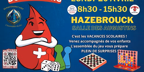 Don de Sang Hazebrouck : Lundi 20 avril
