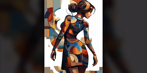 Lady in Shapes - Paint Along (& NA Sip)