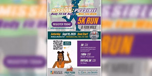 MISSION:POSSIBLE Body Fit 5K Run & 1 Mile Fun Walk