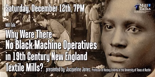 Why Were There No Black Machine Operatives in 19th Cent. NE Textile Mills?