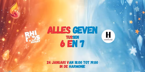 Rhinos Kidsbal - Alles geven tussen 6 en 7!