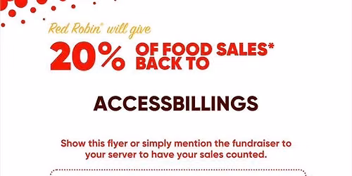 AccessBillings fundraiser at Red Robin!