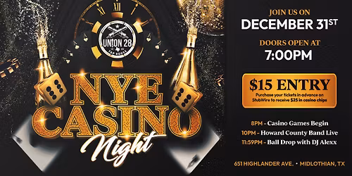 NYE Casino Night (21+ Only)