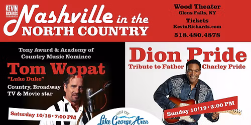 Tom Wopat 'Luke Duke' & Dion Pride 'Charley Pride' - Nashville In The North Country