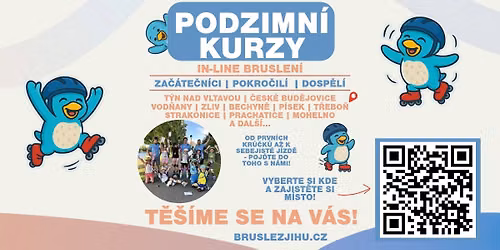 \ud83d\udefc\ud83c\udf41 Podzimn\u00ed kurzy inline bruslen\u00ed pro d\u011bti - Prachatice