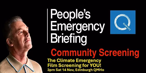 Climate Emergency Briefing: Documentary calling us to action 3pm Sat 14 Nov