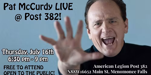 Pat McCurdy LIVE @ American Legion Post 382