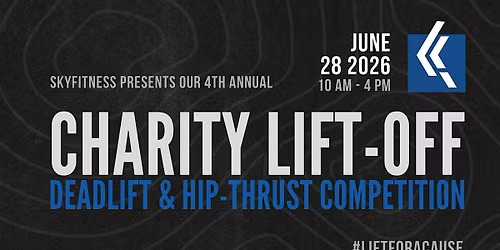 Charity Lift Off - Deadlift and Hip Thrust Competition at SkyFitness