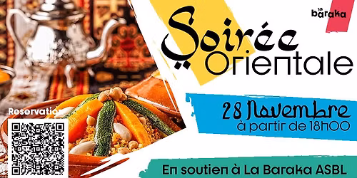 Soir\u00e9e Orientale\/en soutien \u00e0 LA BARAKA ASBL