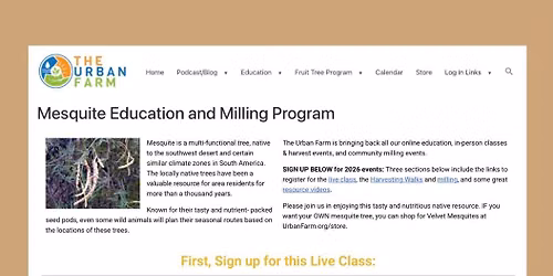 Mesquite Milling + Free Seed Basket