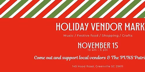 PVHS Patriot Band Presents the 1st Annual Holiday & Craft Fair