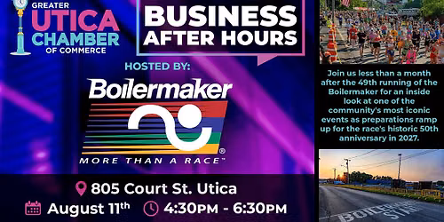 August Business After Hours at Boilermaker Road Race Office