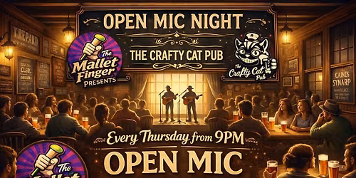 Thursday's Live Open Mic at Crafty Cat