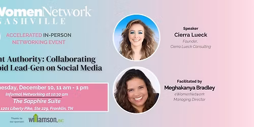 Instant Authority: Accelerated Networking Event (ANE)