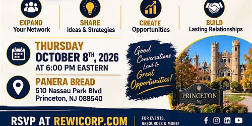 The REWI Real Estate Networking & Coffee- New Jersey