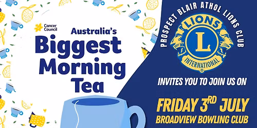 Biggest Morning Tea with Prospect Lions Club