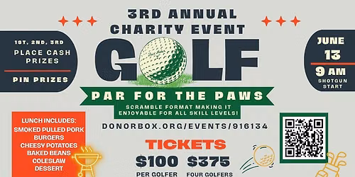 3rd Annual Par for the Paws
