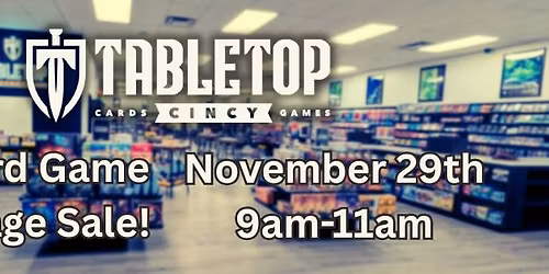 Board Game Garage Sale!