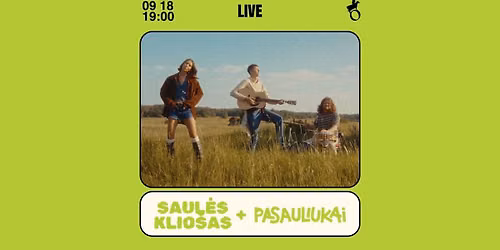 Saul\u0117s Klio\u0161as + Pasauliukai. Koncertas \u0161eimoms | Vasaros terasa