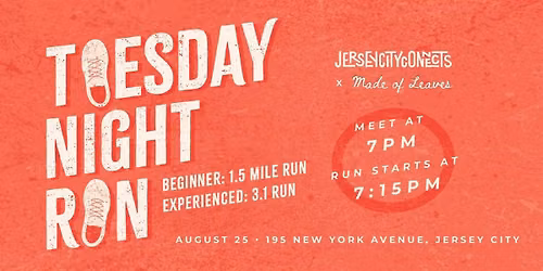 Jersey City Connects | Community Run Club (August)