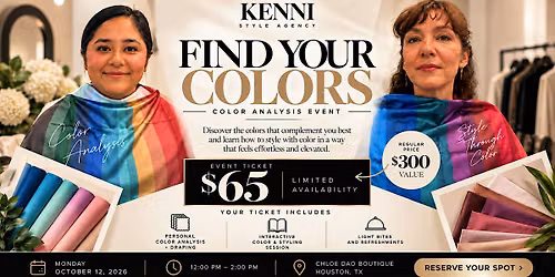 Find Your Colors: Color Analysis Event
