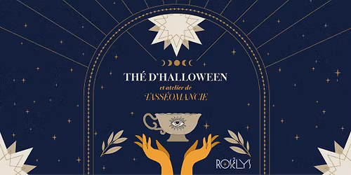 Th\u00e9 de l'apr\u00e8s-midi d'Halloween et tass\u00e9omancie