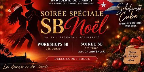 Soir\u00e9e Salsa cubaine 70%\/Bachata 30% sp\u00e9ciale caritative No\u00ebl\/DJ Ladysalsa\/WS
