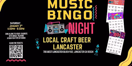 Music  Bingo @ Local Craft Beer Lancaster Underground Bowling