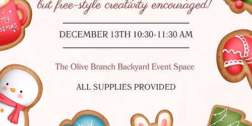 Kids Christmas Cookie Decorating Class