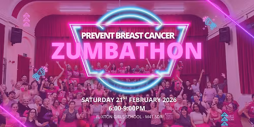 Manchester Zumbathon\u00ae for Prevent Breast Cancer 2026