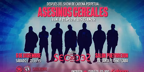 SAB 6\/12 \u2022  Asesinos Cereales en Sal\u00f3n Pueyrred\u00f3n