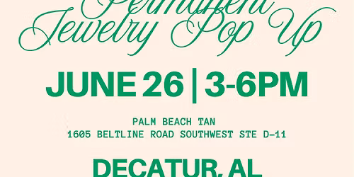 Permanent Jewelry Pop Up- Palm Beach Tan