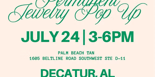 Permanent Jewelry Pop Up- Palm Beach Tan