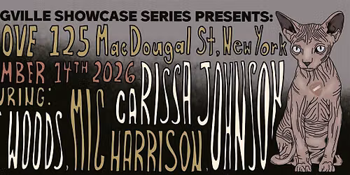 Twangville Presents: Matt Woods, Mic Harrison, & Carissa Johnson