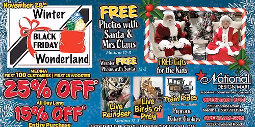 Black Friday Winter Wonderland at National Design Mart