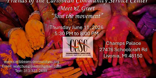 Friends of the Caribbean Community Service Center Meet & Greet