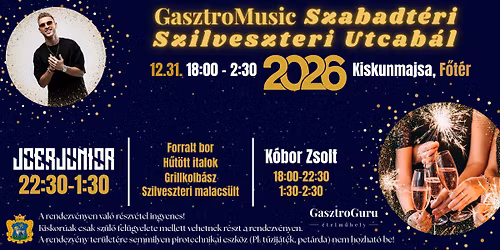 GasztroMusic szabadt\u00e9ri szilveszteri utcab\u00e1l
