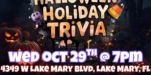 Halloween Holiday Trivia @ Gators Dockside-Lake Mary