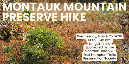 Montauk Mountain Preserve Hike