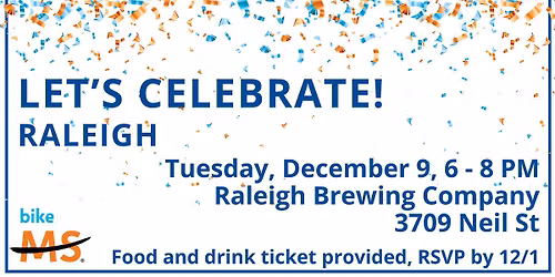 Raleigh Area: Post-Ride Celebration & Awards Party