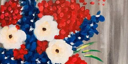 Paint+Sip July 4th Flower Jar