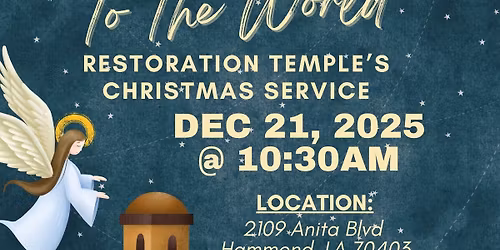 Restoration Temple\u2019s Christmas Program 